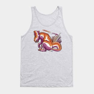 Lesboceratops - Text Tank Top